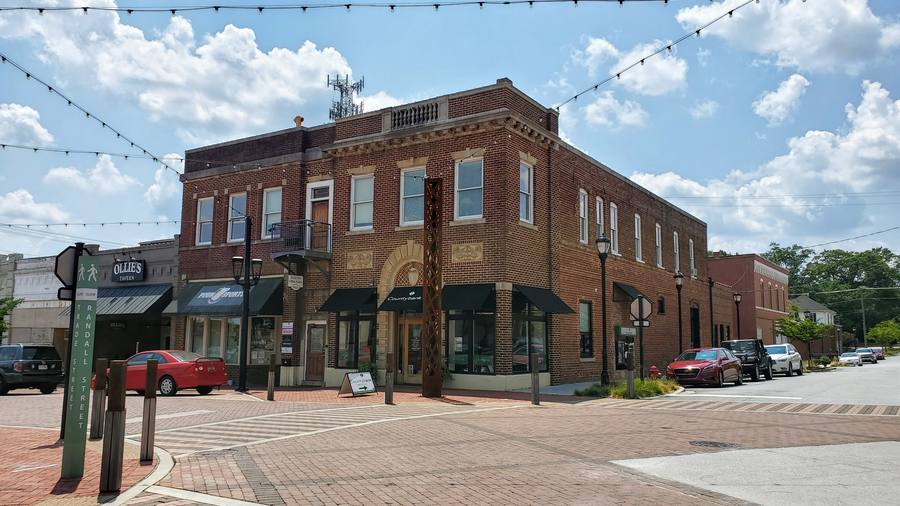 The former Rialto Theater on Trade Street in downtown Greer, South Carolina